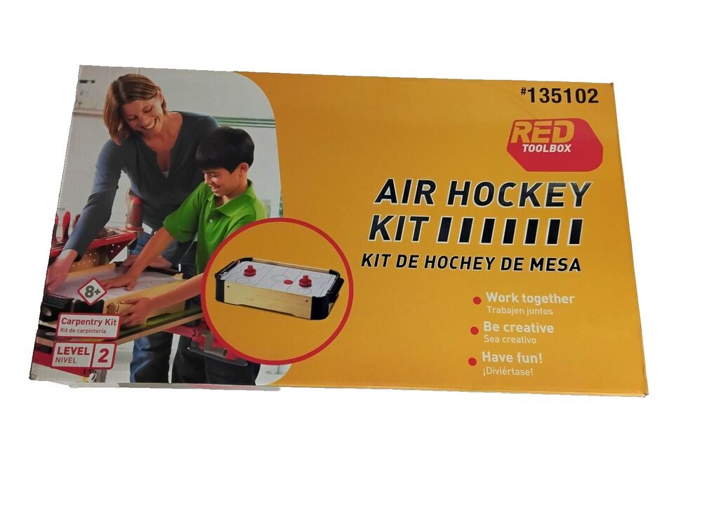 Red Toolbox Brand  Make Your Own Air Hockey Kit Carpentry Kit Build Kit level 2